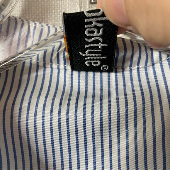 Kookastyle Striped Oversized Button Down Tunic Size Small - Picture 7 of 13